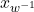 x_{w^{-1}}