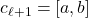 c_{\ell + 1} = [a,b]