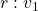 r: v_1