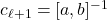 c_{\ell + 1} = [a,b]^{-1}