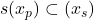 s(x_p) \subset (x_s)
