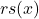 rs(x)