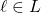 \ell \in L