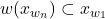 w(x_{w_n}) \subset x_{w_1}