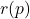 r(p)