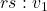 rs: v_1
