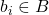 b_i \in B