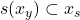 s(x_y)\subset x_s