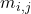 m_{i,j}